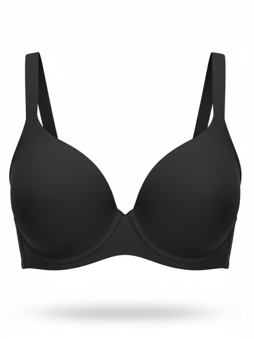 Hsia Smooth Lift Black Underwire T-Shirt Bra full coverage size 36DDD NWT